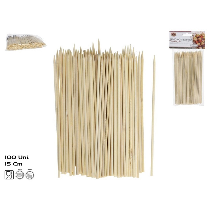 ESPETO BAMBOO 15cm PACK100