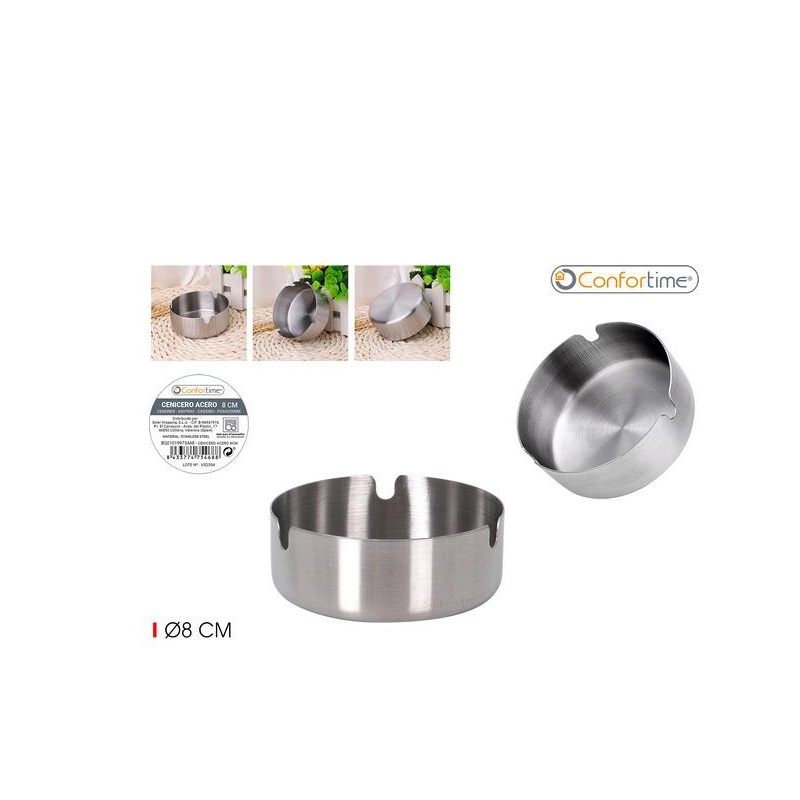 CINZEIRO INOX 8cm CONFORTIME