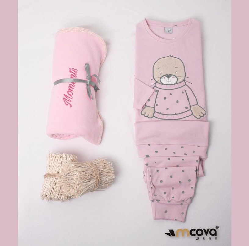 PIJAMA MULHER M-JASMINE C/CARDA WSW.7845 100%ALG.