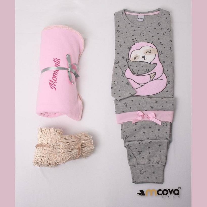 PIJAMA MULHER M-PAOLLA C/CARDA WSW.7846 100%ALG.