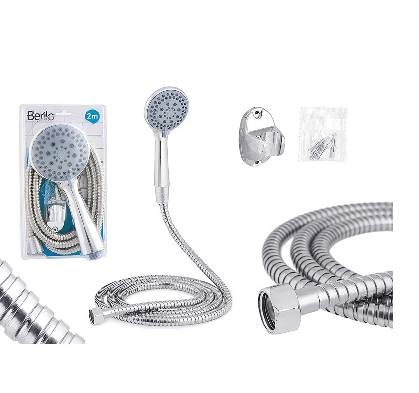 CHUVEIRO REDONDO DIFUSOR E MANGUEIRA 2M