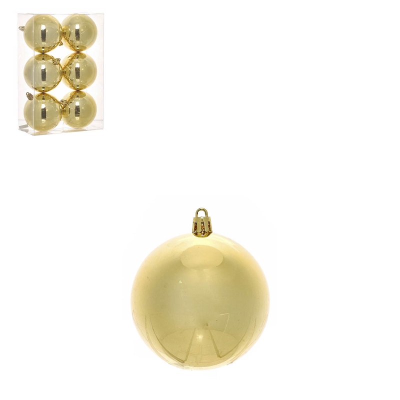 NATAL- CAIXA C/6 BOLAS 8cm