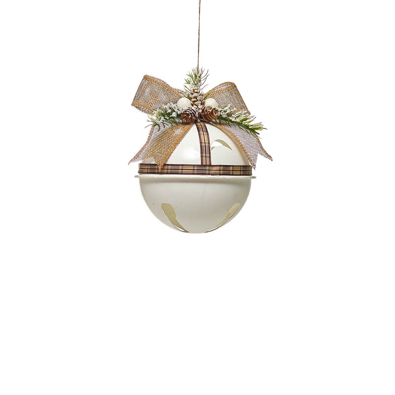 NATAL- BOLA C/GUIZO 12cm
