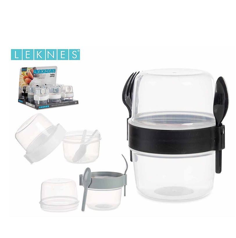 RECIPIENTE PLASTICO 0,8L TALHERES