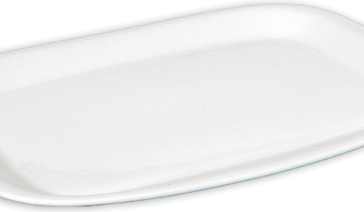 TRAVESSA PORCELANA BRANCA 25cm