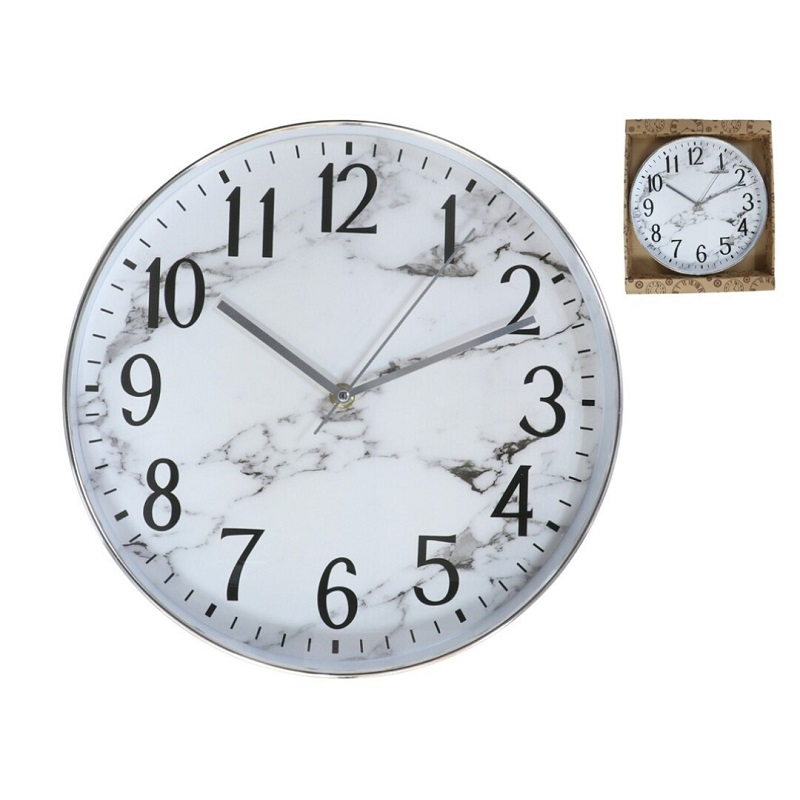 RELOGIO PAREDE 30.5CM PRATA