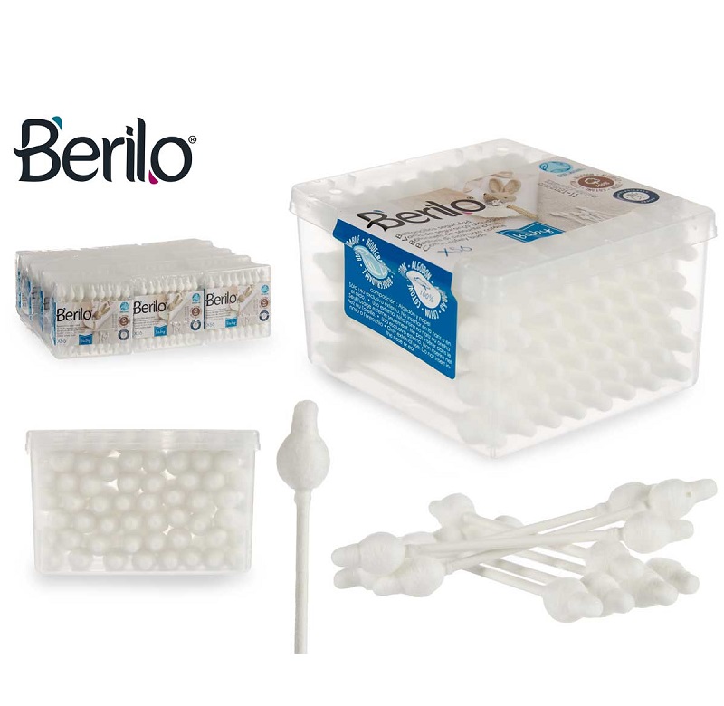 CAIXA 56 COTONETES BEBE PAPEL BIODEGRADAVEL