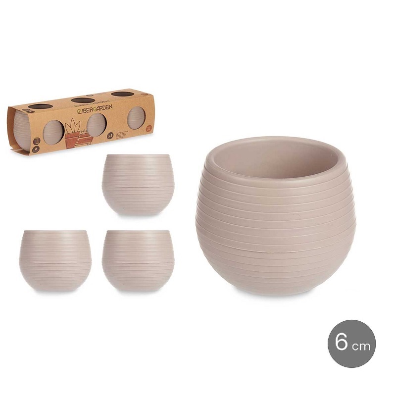 VASO RESERVA AGUA 6CM TAUPE