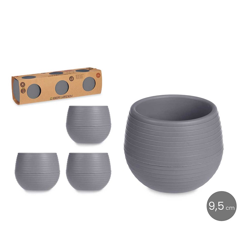 VASO RESERVA AGUA 9.5CM ANTRACITE