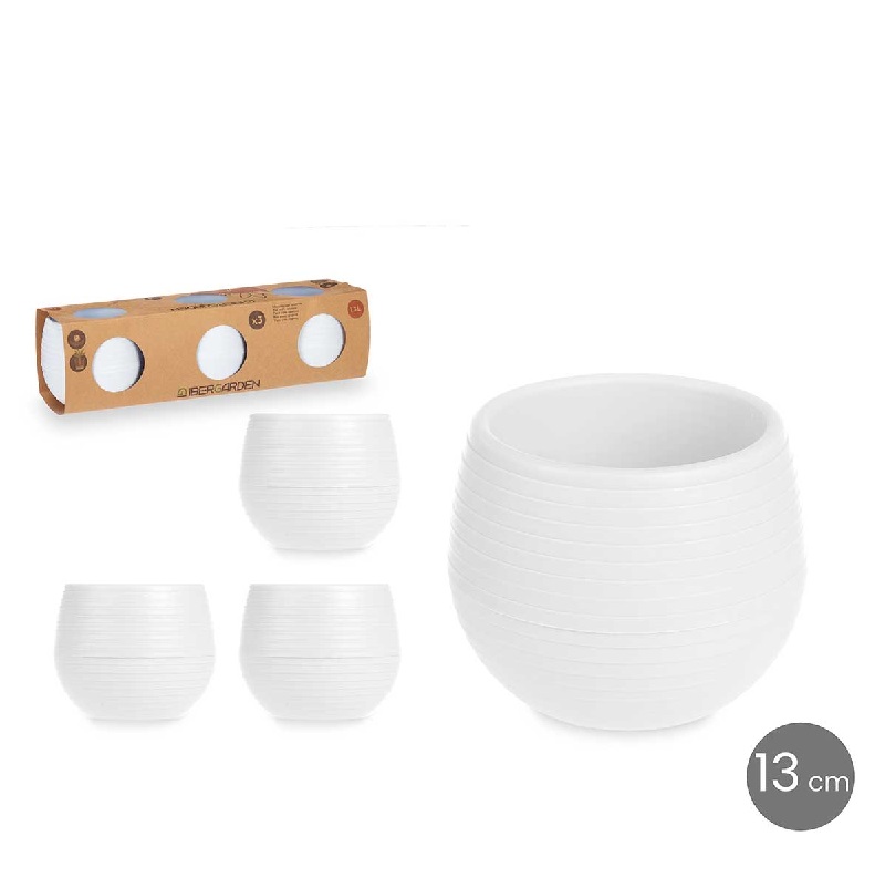 VASO RESERVA AGUA 13CM BRANCO