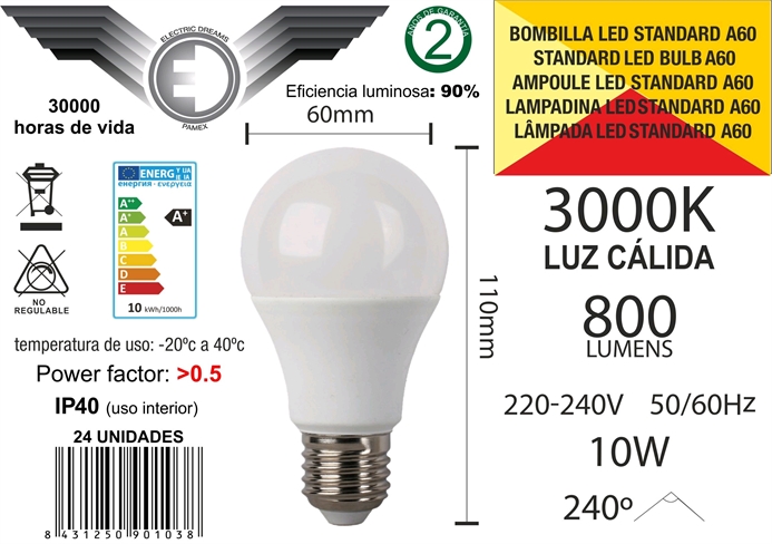 LAMPADA LED STANDARD A60