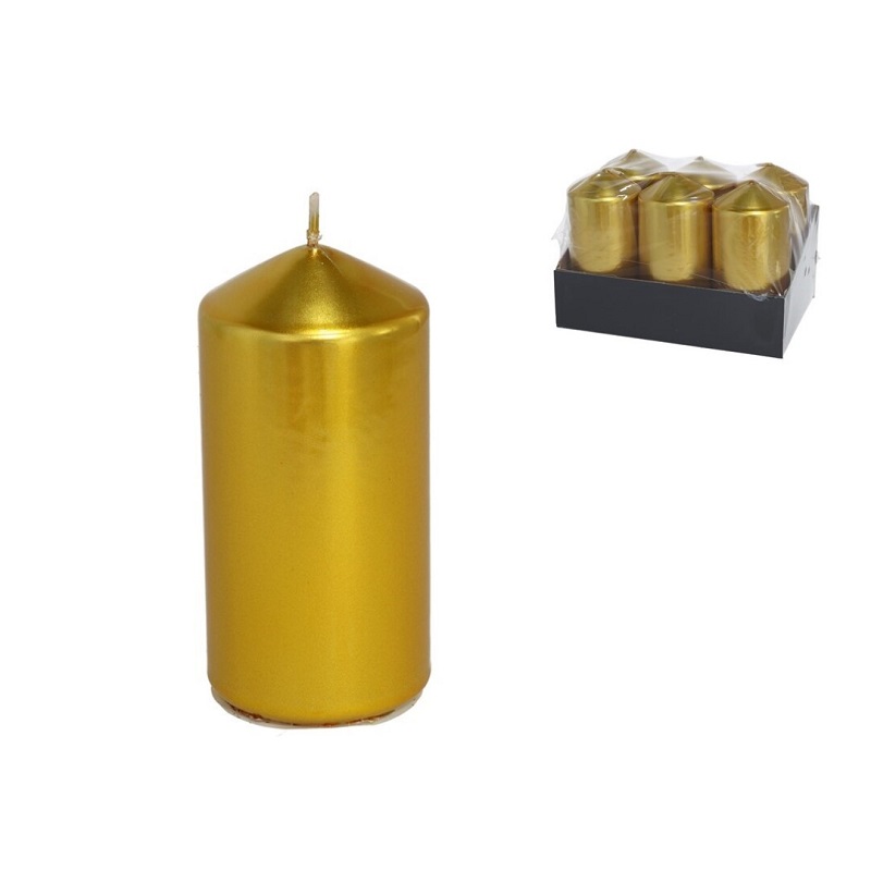 VELA 6X12.5CM OURO