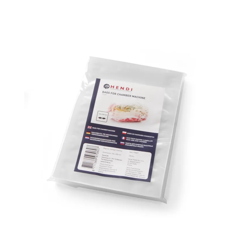 HENDI- SACOS P/EMB. A VACUO 200X140MM PACK100