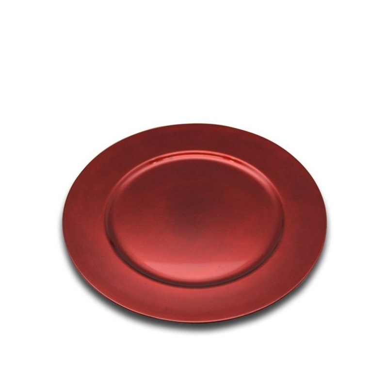 PRATO MARCADOR VERMELHO 33CM