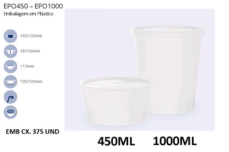 FORMA SOPA C/TAMPA 1000 ML C/50UNID