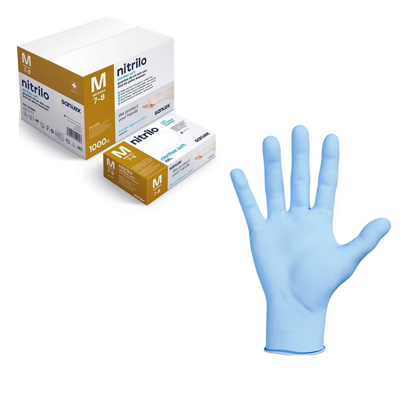 LUVAS NITRILO S/ PO SOFT BLUE 3.0g CX.100 T/XS